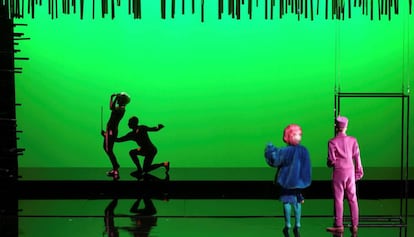 Una escena de 'Je suis narcissiste', durante uno de los ensayos.