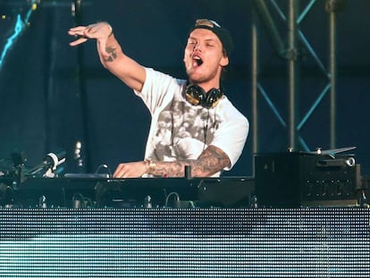 Avicii no festival Summerburst em Gotemburgo, Suécia, em 30 de maio de 2015.