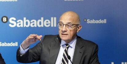 El presidente del Banco Sabadell, Josep Oliú.