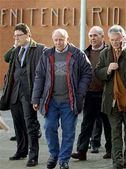 Apostolos Mangouras, a la salida de la cárcel de Teixeiro (A Coruña), el pasado 7 de febrero.