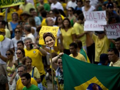 Protesto no Rio este domingo.