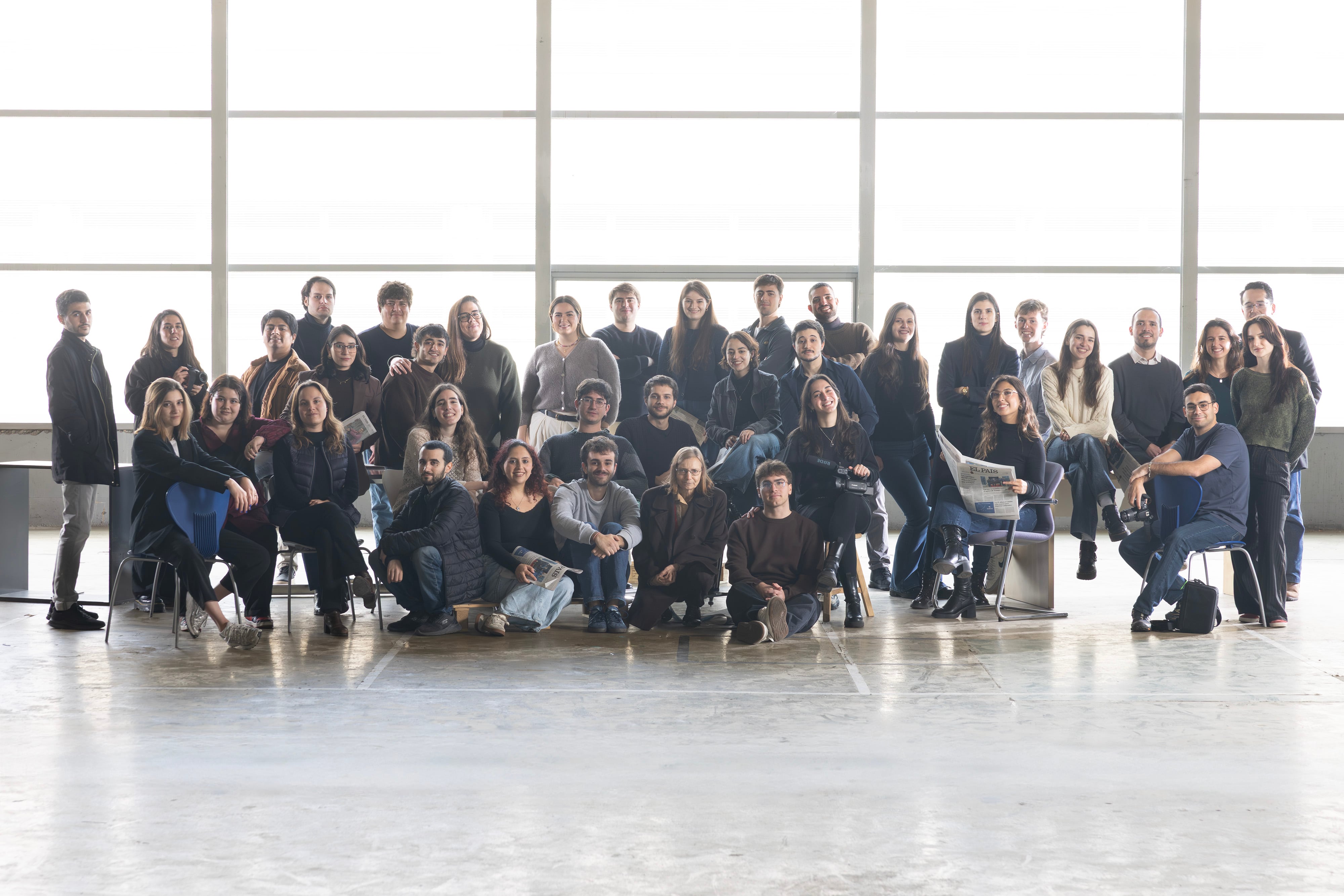Alumnos de la promoción 40ª de la Escuela de Periodismo de EL PAÍS.