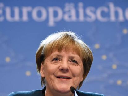 La canciller alemana, Angela Merkel, el 21 de octubre.