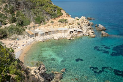 La cala d'en Serra, al norte de la isla balear.