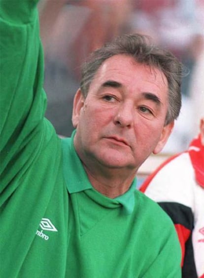 Brian Clough, en abril de 1991.