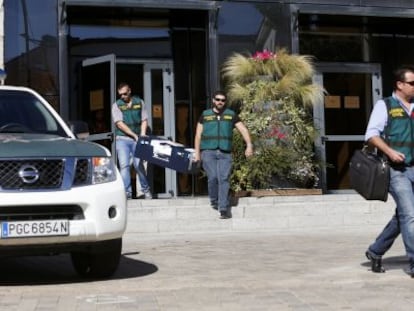 Registro en el Ayuntamiento de Collado Villalba, este lunes.