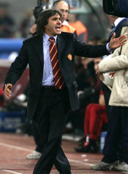 Bruno Conti, en 2005, cuando era el entrenador del Roma.