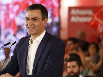 El secretario general del PSOE y presidente del Gobierno en funciones, Pedro Sánchez.