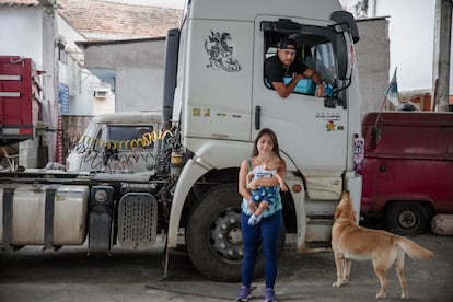 O caminhoneiro Marcelo Aparecido Santos da Paz