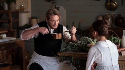 The gourmet, played by Benoît Magimel, instructs his apprentice in ‘The Taste of Things.’