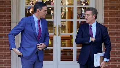 Pedro Sanchez y Alberto Nuñez Feijoo