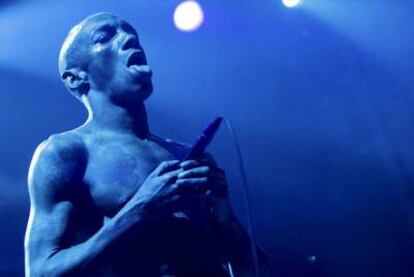 Actuación de Tricky en el festival logroñés Actual