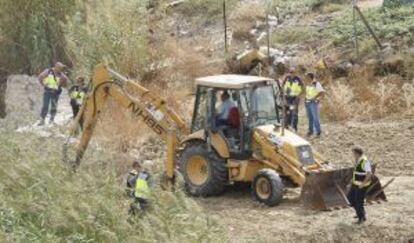 Búsqueda del cuerpo en una zona de Camas en 2009