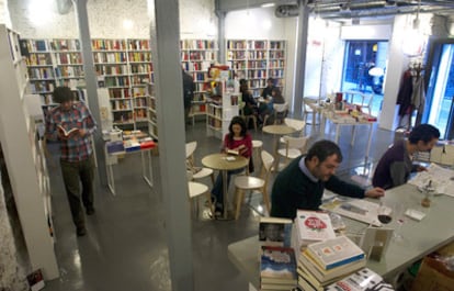 La librería Tipos Infames, en la calle San Joaquín en 2019.