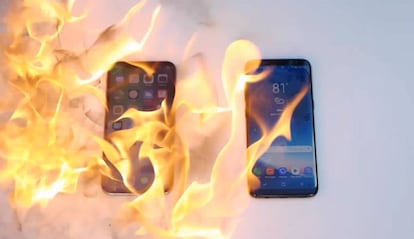 iPhone X vs galaxy S8