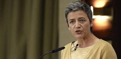 La comisaria europea de Competencia, Margrethe Vestager. 