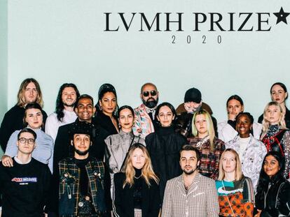 Finalistas de los premios a los mejores diseñadores jóvenes de LVMH.