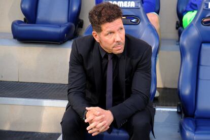 Diego Simeone antes del partido