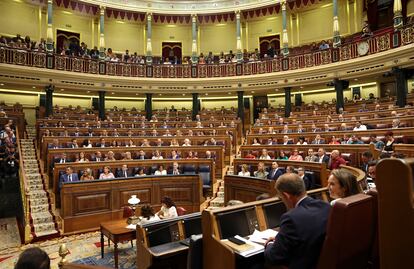 El hemiciclo del Congreso, en la sesión de apertura de la XV legislatura.