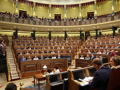 Vista general del hemiciclo del Congreso, en la sesión de apertura de la XV Legislatura.