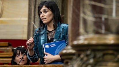 Sílvia Orriols, durante una sesión de control en marzo.