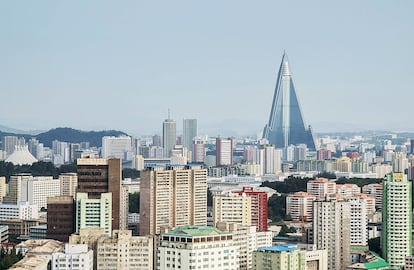 Vista de Pyongyang, capital de Corea del Norte.