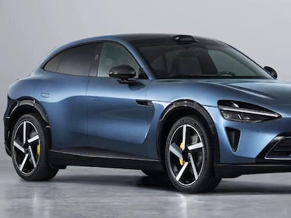 Frontal del coche eléctrico Xiaomi YU7