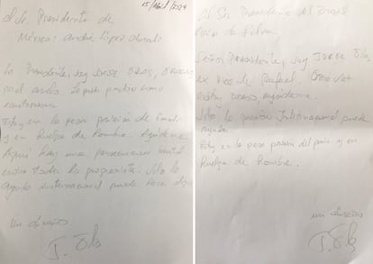 Carta al presidente de México y de Brasil.