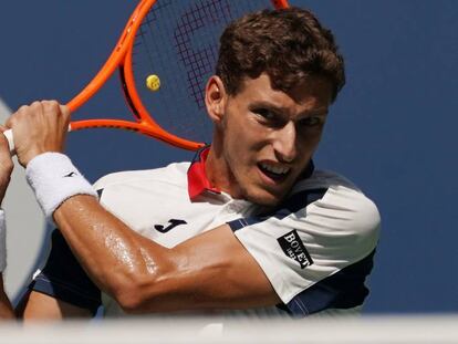 Carreño, durante un partido contra Schwartzman.
