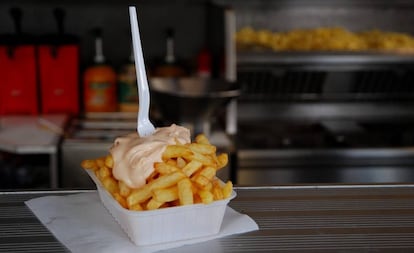 Patatas fritas belgas.