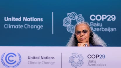 La ministra de Medio Ambiente de Brasil, Marina Silva, en la COP29 de Bakú el pasado noviembre.