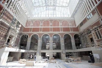 Obras de restauración en el Rijksmuseum en 2013.