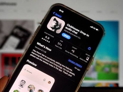 Clubhouse en la App Store de Apple.