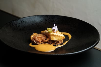 Raya en escabeche de albarín blanco, un plato antaño de subsistencia en la zona de Cangas del Narcea.