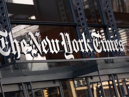 El signo del diario 'The New York Times', que este jueves anunció la adquisición del medio deportivo 'The Athletic'.