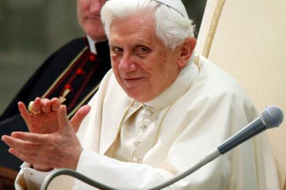 El papa Benedicto XVI, ayer en el Vaticano.