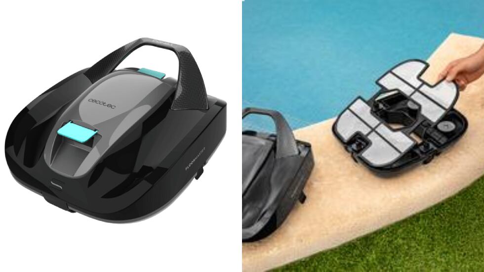 La limpieza interna de este limpiafondos eléctrico es sencilla.