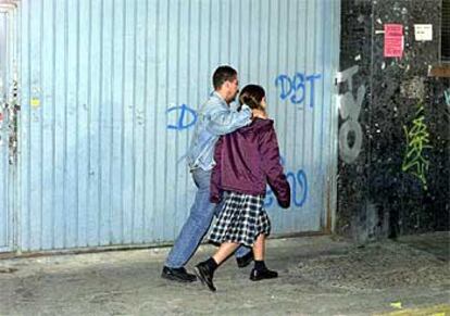 Una de las niñas secuestradas en el colegio de L'Hospitalet.