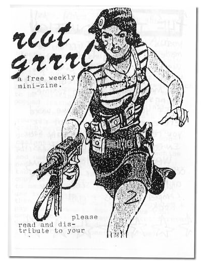 Portada de uno de los fanzines de Riot Grrrl