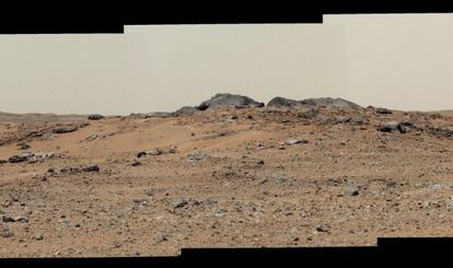 Panorama de Marte fotografiado por el ‘Curiosity’ a finales de julio.