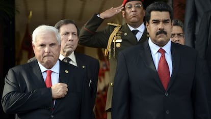 Martinelli y Maduro en julio en Caracas.