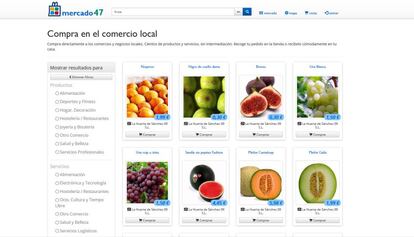 Una imagen de la web de www.mercado47.com