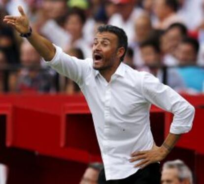 Luis Enrique, entrenador del F.C. Barcelona