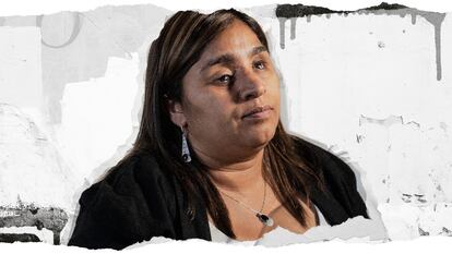 Fabiola Campillai, una senadora chilena que fue herida en los ojos por un artefacto disparado por un policía el 26 de octubre del 2019.