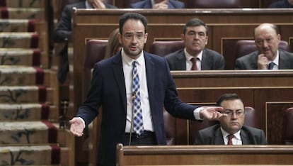 The Socialist spokesman in Congress, Antonio Hernando.