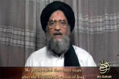 Al Zawahiri, en una imagen del vídeo difundido hoy.