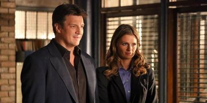 Los protagonistas de 'Castle'.