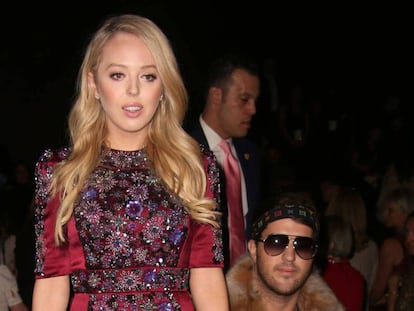 Tiffany Trump en el desfile de Dennis Basso, el pasado 14 de febrero en Nueva York. 