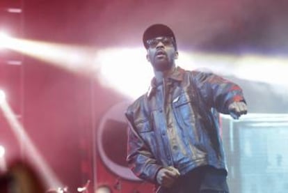 RZA, l&iacute;der de the Wu-Tang Clan, en una actuaci&oacute;n durante en el festival de Coachella (Indio, California) en abril de 2013.