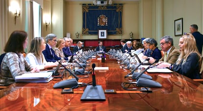 Pleno del CGPJ el pasado 21 de marzo, en una imagen del Consejo.